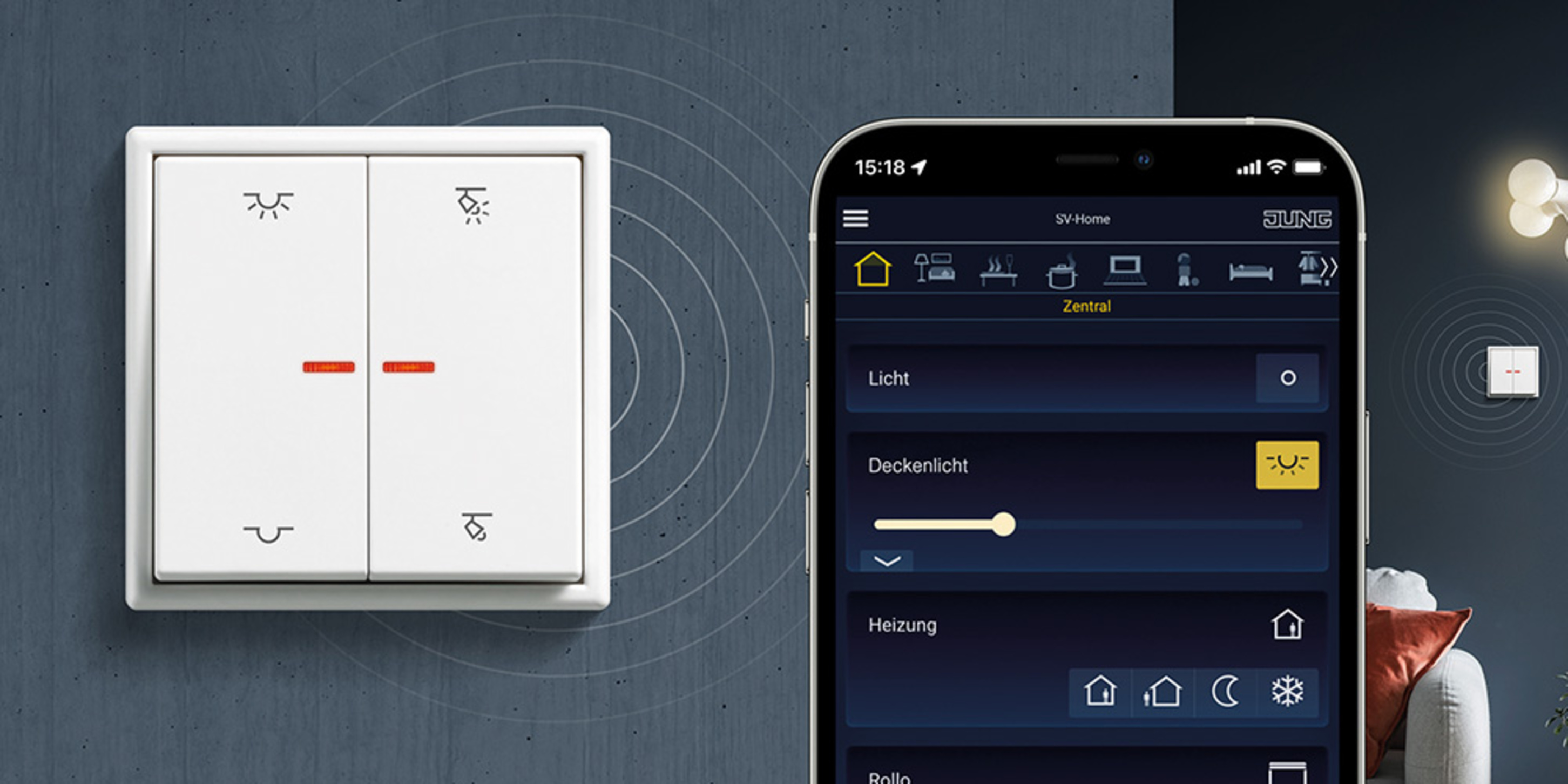 KNX RF Taster bei Elektrotechnik Grimm GmbH in Satteldorf